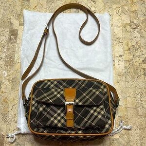 Burberry London Black Nova Check Sling Bag